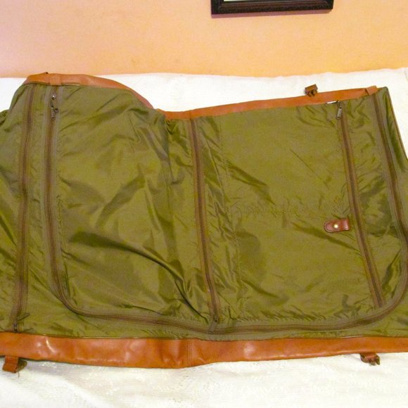 HARTMANN GARMENT BAG CARRY ON LUGGAGE LEATHER 4 SUITER EXTRA PACKING SPACE. - Picture 9 of 16